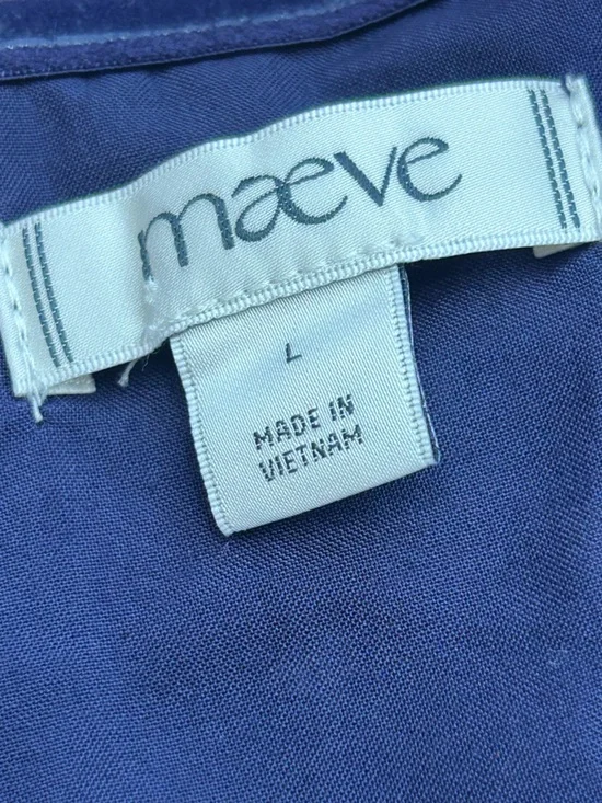 NWOT Anthropologie Maeve Navy Halter Midi Dress with hearts size large - Picture 9 of 9